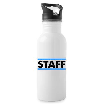 Staff - Trinkflasche mit integriertem Trinkhalm - Weiß - Rechts