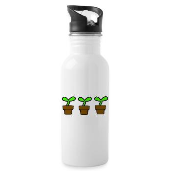 Garden - Water bottle with straw - white - Right