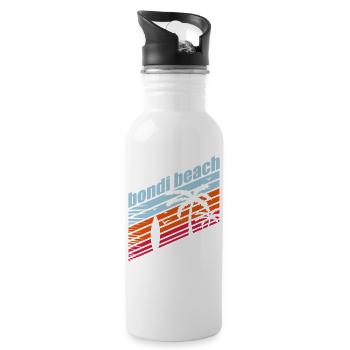 BONDI BEACH AUSTRALIEN - Trinkflasche mit integriertem Trinkhalm - Weiß - Rechts
