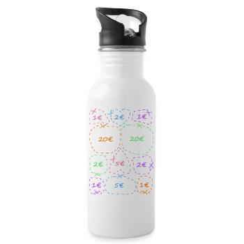 Junggesellinnenabschied - Trinkflasche mit integriertem Trinkhalm - Weiß - Rechts