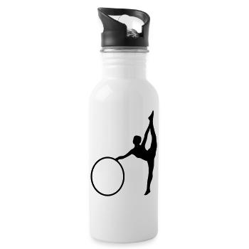 Gymnastique rythmique - Gourde avec paille intégrée - blanc - Droite