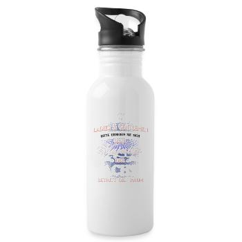 T-Shirt Seine Majestät der Sachse - Trinkflasche mit integriertem Trinkhalm - Weiß - Rechts