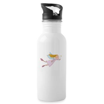 KatastroFEE - Trinkflasche mit integriertem Trinkhalm - Weiß - Rechts