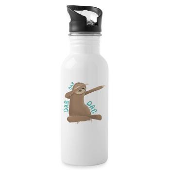 Paresseux Dabbi Slothy - Gourde avec paille intégrée - blanc - Droite