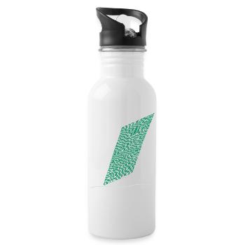Line color - Trinkflasche mit integriertem Trinkhalm - Weiß - Rechts