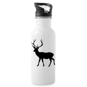 Deer - Water bottle with straw - white - Right