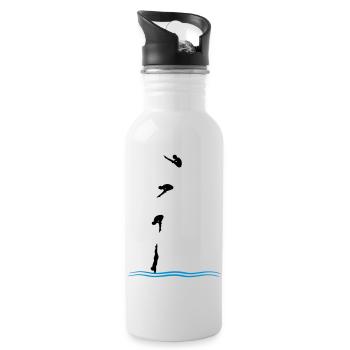 High diving - Water bottle with straw - white - Right