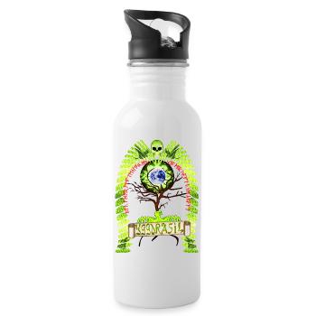 Yggdrasil - Trinkflasche mit integriertem Trinkhalm - Weiß - Rechts