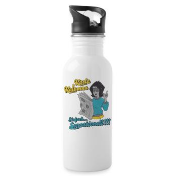 Benjamin Blümchen Karla Kolumna Sensationell - Trinkflasche mit integriertem Trinkhalm - Weiß - Rechts