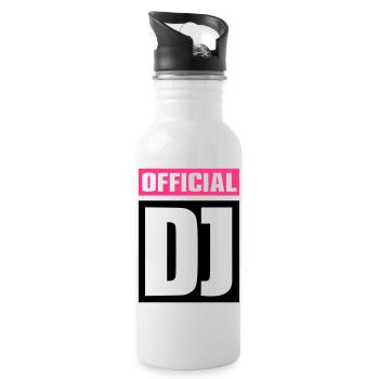 Official DJ - Water bottle with straw - white - Right