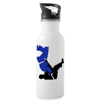 judo - Water bottle with straw - white - Right