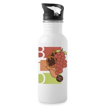 Organic Fruits Fruit Symbol Healthy Food Food Icon - Water bottle with straw - white - Right