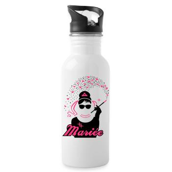 Braut - EVJF - Team-Braut - Film - Trinkflasche mit integriertem Trinkhalm - Weiß - Rechts