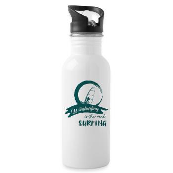 Sports Windsurfing Windsurfing Windsurfer Sea - Water bottle with straw - white - Right