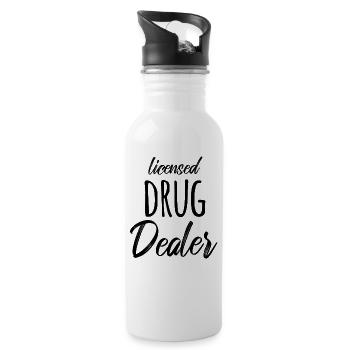 Pharmacie pharmacienne - Gourde avec paille intégrée - blanc - Droite