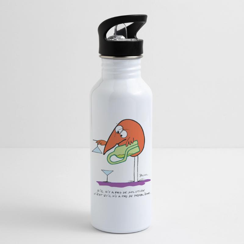 No solution no problem Water bottle with straw