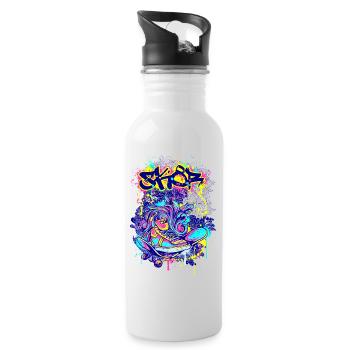 Skater SK8 - Water bottle with straw - white - Right