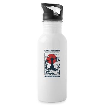 Temple Chess Warrior King - Water bottle with straw - white - Right