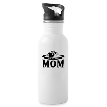 Mother's Day Mother's Day Mother's Day Mother's Day - Water bottle with straw - white - Right