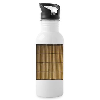 bamboo - Water bottle with straw - white - Right