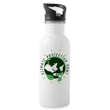 Environmental protection Nature conservation - Water bottle with straw - white - Right