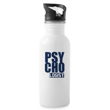Psychologists Therapy Brain Psychologist Psychology - Water bottle with straw - white - Right