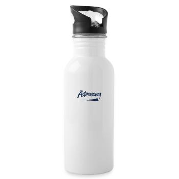 Astronomy - Water bottle with straw - white - Right
