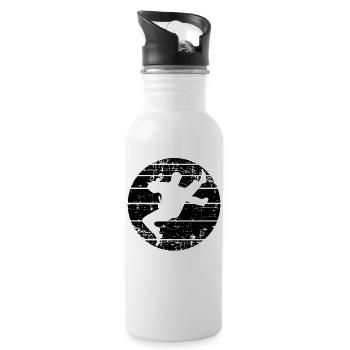 Martial arts - Water bottle with straw - white - Right