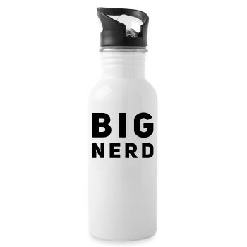 Grand geek - Gourde avec paille intégrée - blanc - Droite