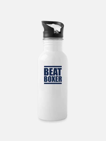 Beat Box Beatboxes Beatboxer Beatbox Music - Water bottle with straw - white