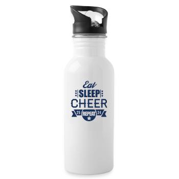 Hobby Cheerleading Cheerleader Sport Cheerlead - Gourde avec paille intégrée - blanc - Droite