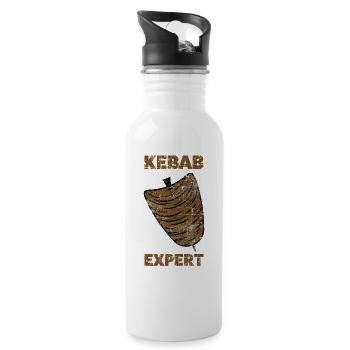 Kebab Döner - Water bottle with straw - white - Right