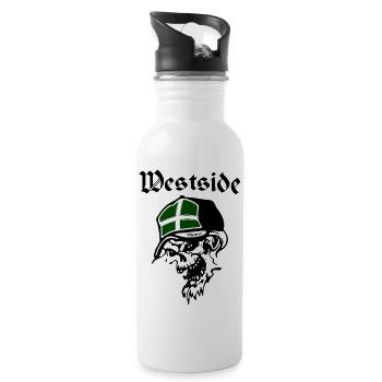 Westside Vienna - Trinkflasche mit integriertem Trinkhalm - Weiß - Rechts
