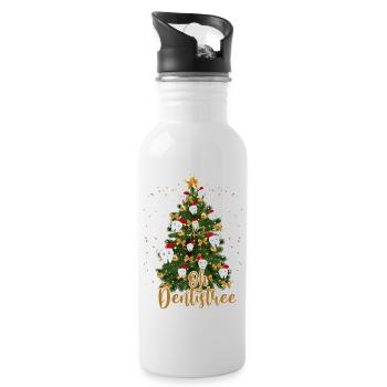Oh Dentistree - Water bottle with straw - white - Right