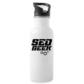 SEO Marketing - Water bottle with straw - white - Right