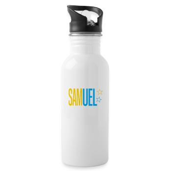 Samuel - Gourde avec paille intégrée - blanc - Droite