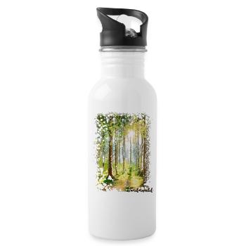 Wonder Forest, Forest - Water bottle with straw - white - Right