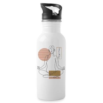 relax - Water bottle with straw - white - Right