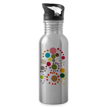 iroiro polka dots - Trinkflasche mit integriertem Trinkhalm - Lightsilver - Rechts
