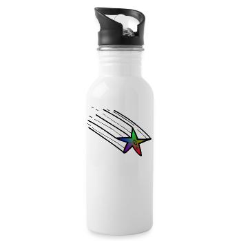 Star - Water bottle with straw - white - Right