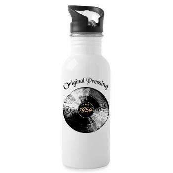 Record Original 1954 Born Birthday - Water bottle with straw - white - Right