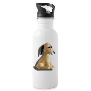 Dog Wum - 80s Trend - Water bottle with straw - white - Right