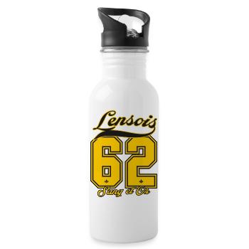 62 Lensois - Gourde avec paille intégrée - blanc - Droite