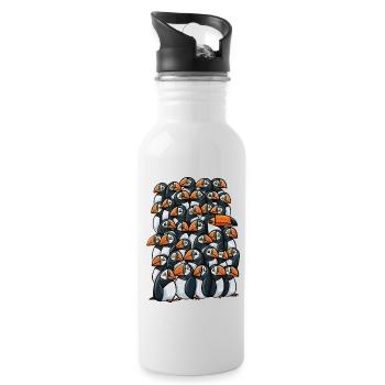Mac Toco - Trinkflasche mit integriertem Trinkhalm - Weiß - Rechts
