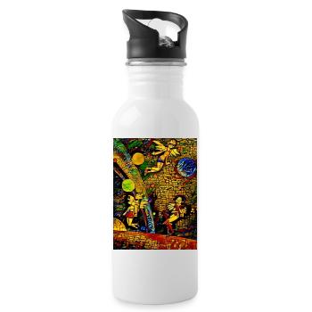 Fairies - Water bottle with straw - white - Right