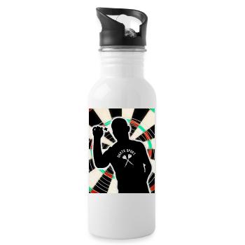 Darts Sports - Water bottle with straw - white - Right