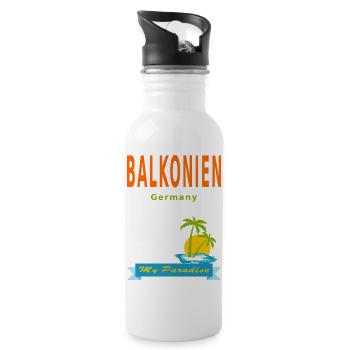 Balkonien - My Paradise - Gourde avec paille intégrée - blanc - Droite
