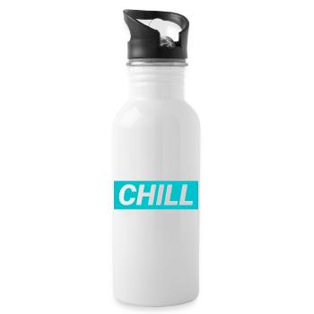 Chill - Water bottle with straw - white - Right
