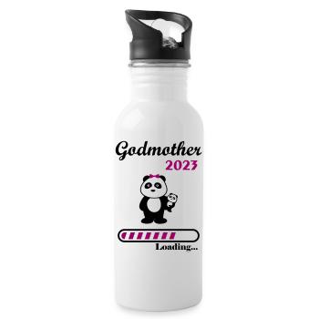 Godmother 2023,Godmother in 2023,future Godmother - Water bottle with straw - white - Right