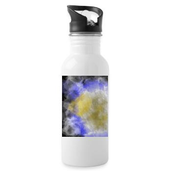 Universum - Trinkflasche mit integriertem Trinkhalm - Weiß - Rechts